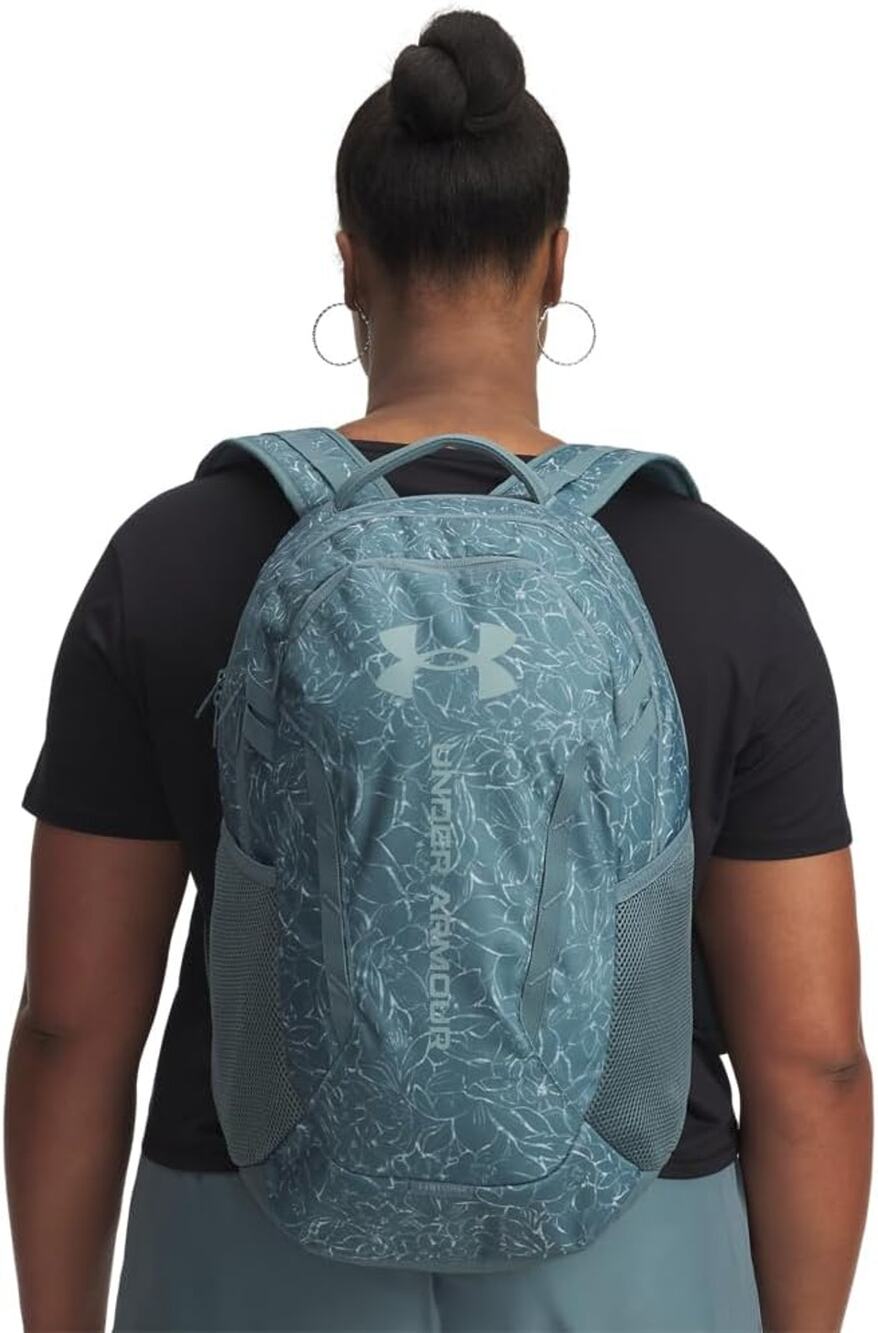 Under Armour Unisex Jasper Blue Serpentine Hustle 6.0 Athleisure Backpack HR7-35